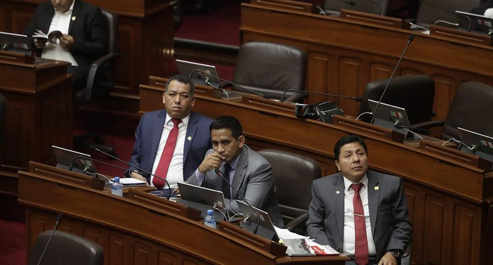 Darwin Espinoza, Elvis Vergara y Raúl Doroteo, tres de los congresistas acusados por el caso 'Los Niños'. (Foto: GEC)
