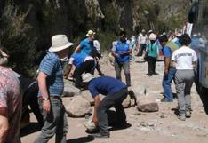 Arequipa: manifestantes bloquean vía de ingreso al valle del Colca