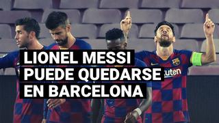 Lionel Messi analiza la opción de quedarse en Barcelona para cumplir su contrato