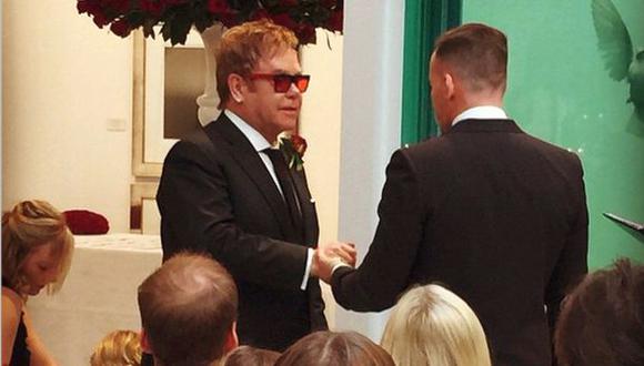Instagram: Elton John estrena cuenta para compartir su boda