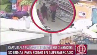 Ex reo utilizaba a dos menores para robar en supermercados
