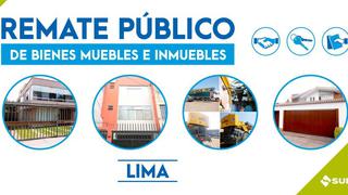 Sunat rematará inmuebles ubicados en diversas zonas de Lima