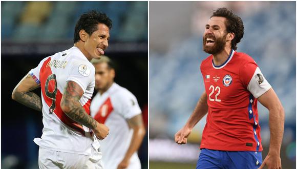 Gianluca Lapadula y Ben Brereton se verán las caras en el Perú vs. Chile por Eliminatorias Qatar 2022 | Fotos: Agencias