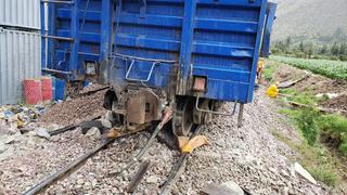 Cusco: vagón de tren se descarriló en Ollantaytambo