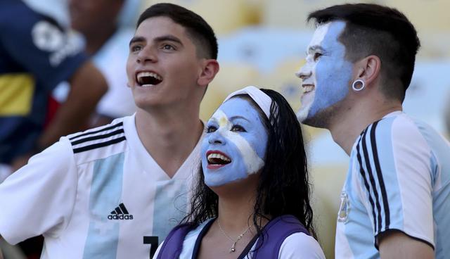 Argentina vs. Venzuela: los hincha se ven las caras en la Copa América. (Foto: AP)