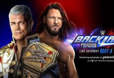 WWE Backlash EN VIVO HOY vía Fox Sports: Cody Rhodes vs AJ Styles y la cartelera del evento