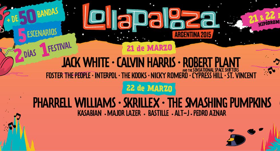 Lollapalooza Argentina se celebrará este 21 y 22 de marzo. (Foto: Facebook Oficial)