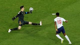 Inglaterra vs. Bélgica: la increíble ocasión de gol que fallóRashford anteCourtois