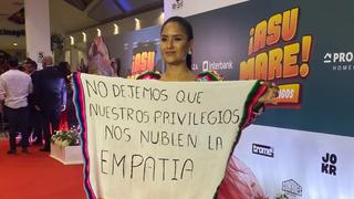 Mayella Lloclla alza su voz de protesta en estreno de “Asu mare”: “Que nuestros privilegios no nos nublen la empatía”