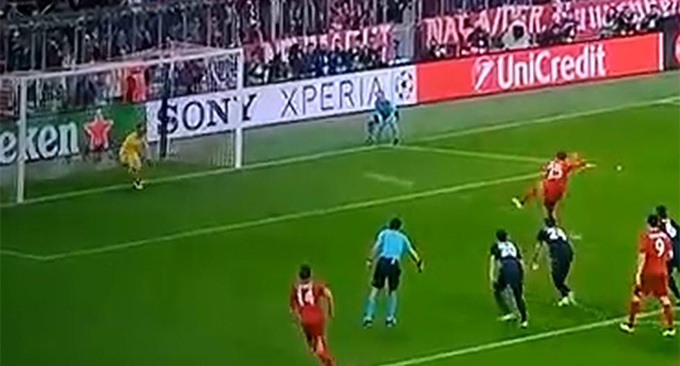 Thomas Müller tuvo la chance de poder sellar la clasificación a la final del Bayern Munich, pero no pudo con la eficacia en el arco de Jan Oblak (Foto: Captura - YouTube)