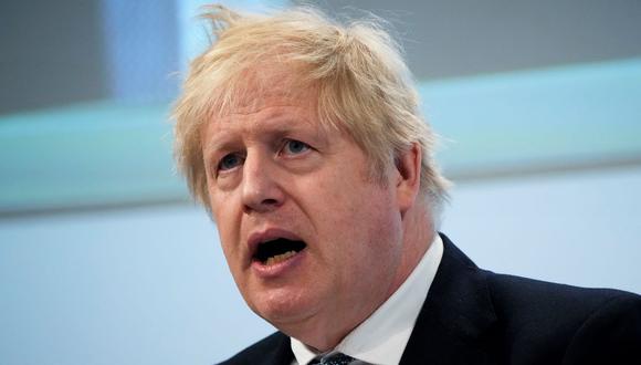 Boris Johnson denuncia que Rusia planea la “mayor guerra en Europa desde 1945″. (MATT DUNHAM / POOL / AFP).