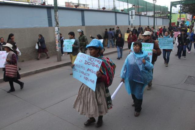 Cusco: miles marchan por segunda vez contra indulto a Fujimori. (Foto: Miguel Neyra)