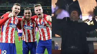 YouTube: Simeone perdió el control al celebrar pase a final de la Europa League