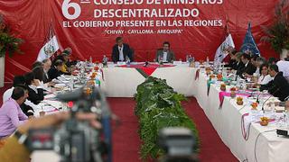Arequipa: Consejo de ministros comenzó sin presencia de Ollanta Humala
