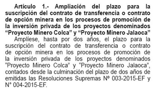 Proinversión: dos proyectos mineros potenciales en cartera  - 2