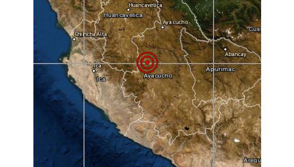 De acuerdo con el IGP, el epicentro de este movimiento telúrico se ubicó a 25 km al oeste del distrito de Huanca Sancos, en la provincia de Sancos, en la región de Ayacucho, y a 107 kilómetros de profundidad. (Foto: IGP)