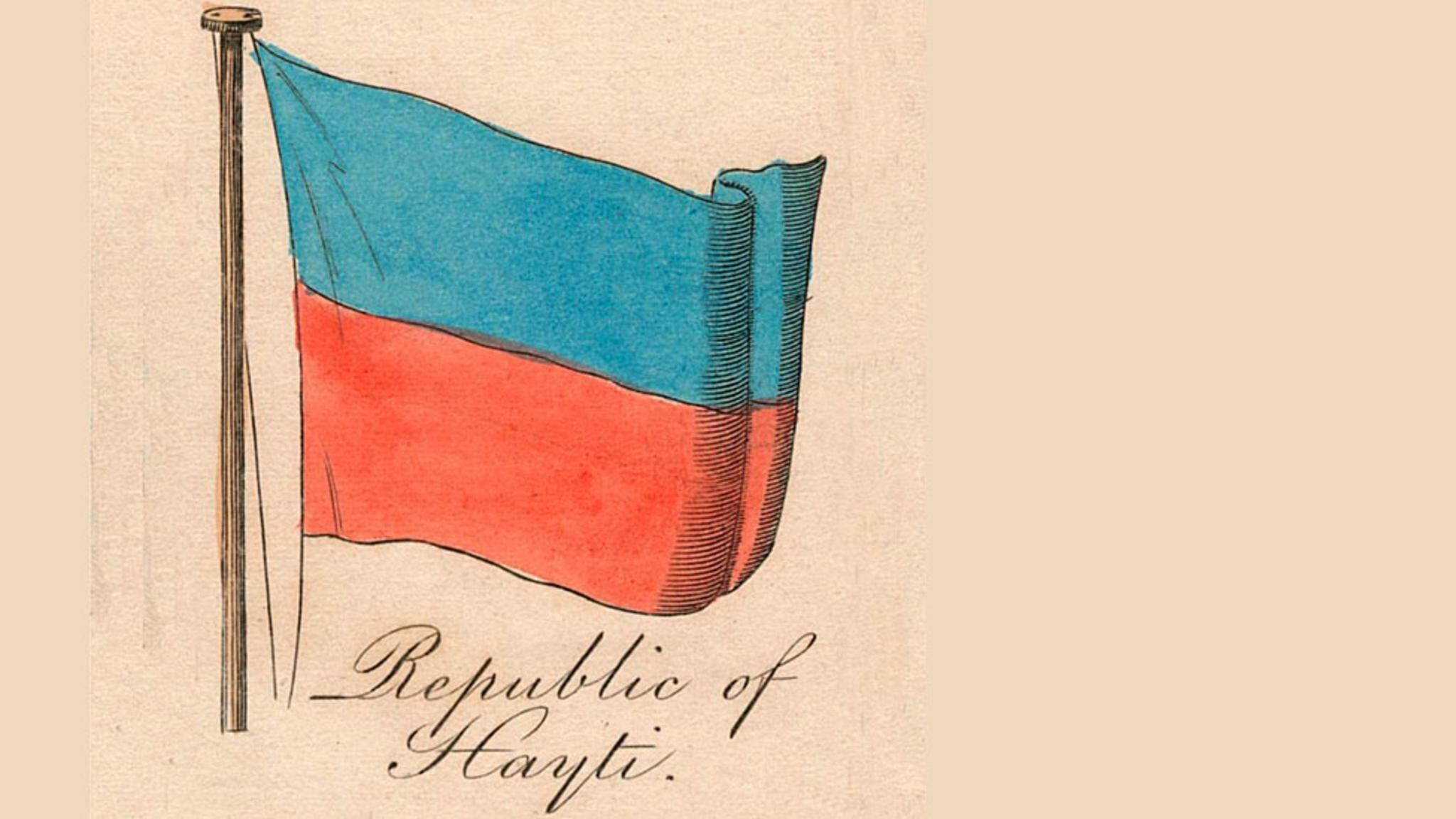 Design of the flag from 1838, when the country was already irremediably in debt.  (GET IMAGES).