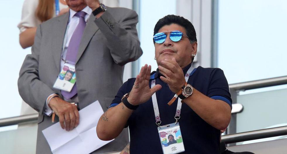 Diego Maradona se refirió a los equipos que disputarán las \'semis\' del Mundial Rusia 2018. | Foto: Getty