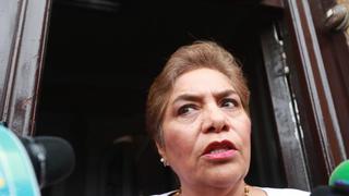 Luz Salgado dice que a FP le sorprende pedido de licencia de Salaverry