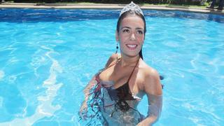 FOTOS: así fue el sensual “piscinazo” de Dominique Gallego en Viña del Mar