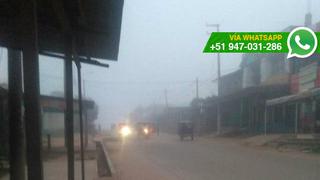 Pucallpa: densa neblina sorprendió a vecinos y retrasó vuelos