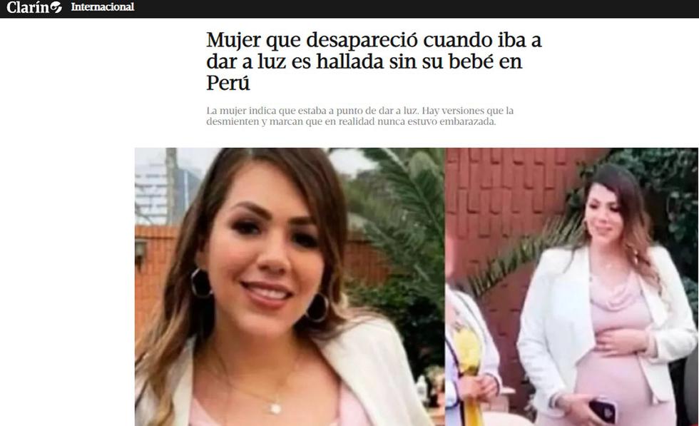 Gabriela Sevilla Torello salió sola de su casa el miércoles en la noche tras comenzar las labores de parto rumbo a una clínica local, pero desapareció tras abordar un taxi. (Foto: Clarín)