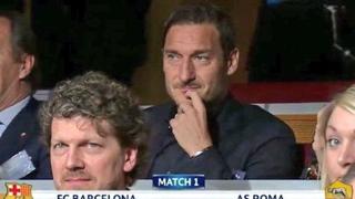 Cuartos de final de Champions League: la cara de Francesco Totti por el rival que le tocó a Roma | VIDEO