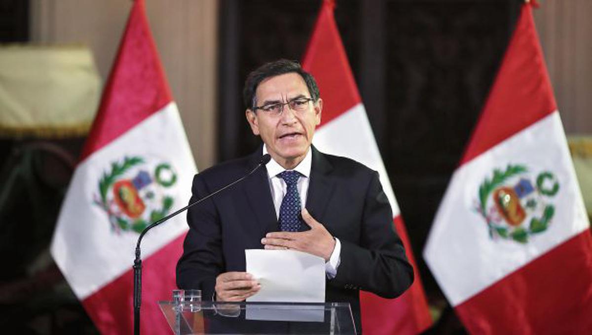 Vizcarra anunció el cierre del Congreso a las 5:40 p.m. Según la última encuesta de El Comercio-Ipsos, el 56% de peruanos apoyaba esta medida en julio. (Foto: Giancarlo Ávila/ GEC)