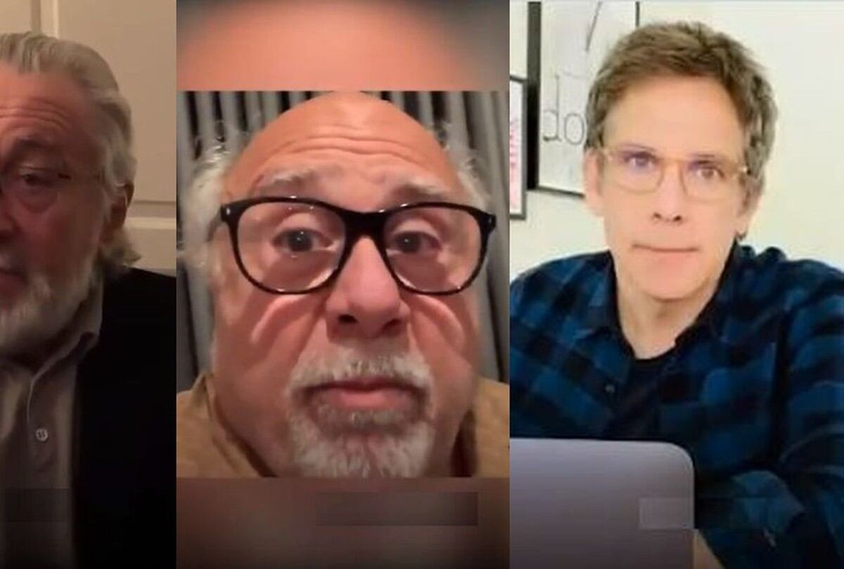 Robert De Niro, Danny DeVito y Ben Stiller piden a sus seguidores: “Quédense en casa, por favor”. (Foto: Captura de video)