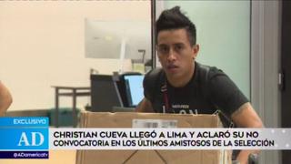 Alianza Lima vs. Sporting Cristal: Christian Cueva y el mensaje a los íntimos a su llegada al Perú | VIDEO