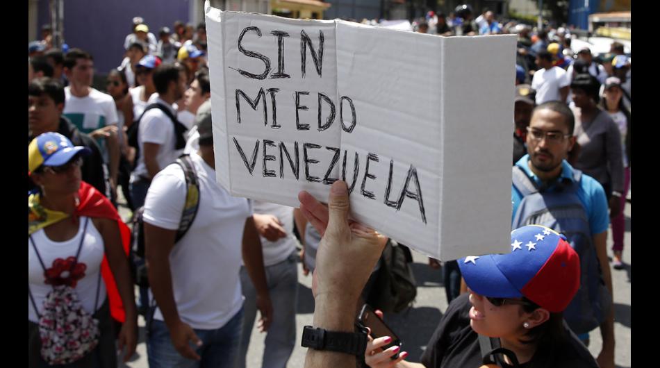 "Sin miedo Venezuela": Los carteles de la protesta opositora - 1