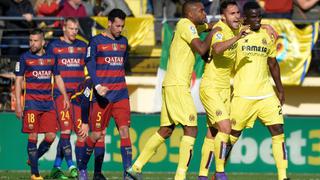Barcelona se vio sorprendido y empató 2-2 frente al Villarreal