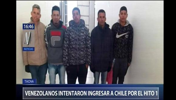 Los extranjeros fueron interceptados por policías del puesto de vigilancia Francisco Bolognesi. (Canal N)