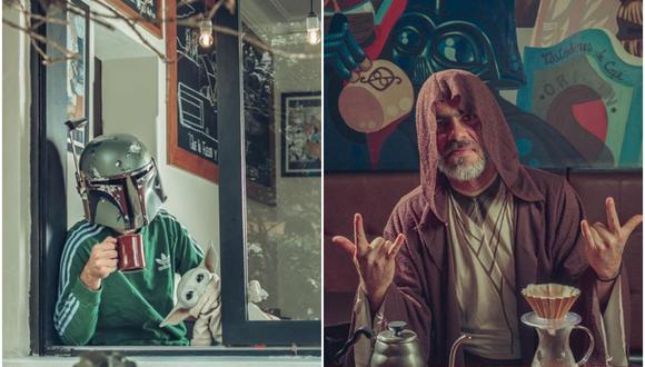 En la cafetería Origen Tostadores se celebra con ánimo el Star Wars Day.