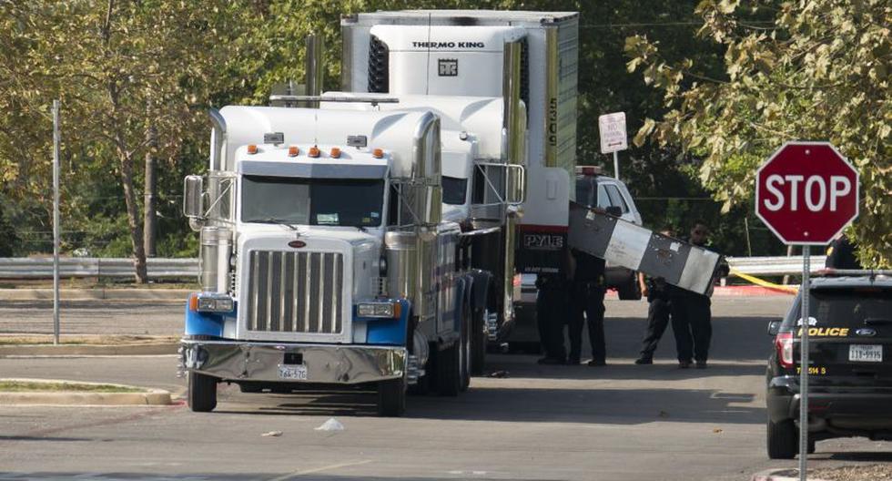Se informó que, según información preliminar del consulado del país en San Antonio (Texas), cuatro de las 10 personas que murieron en el interior de un camión en esa ciudad eran mexicanas. (Foto: EFE)p>.