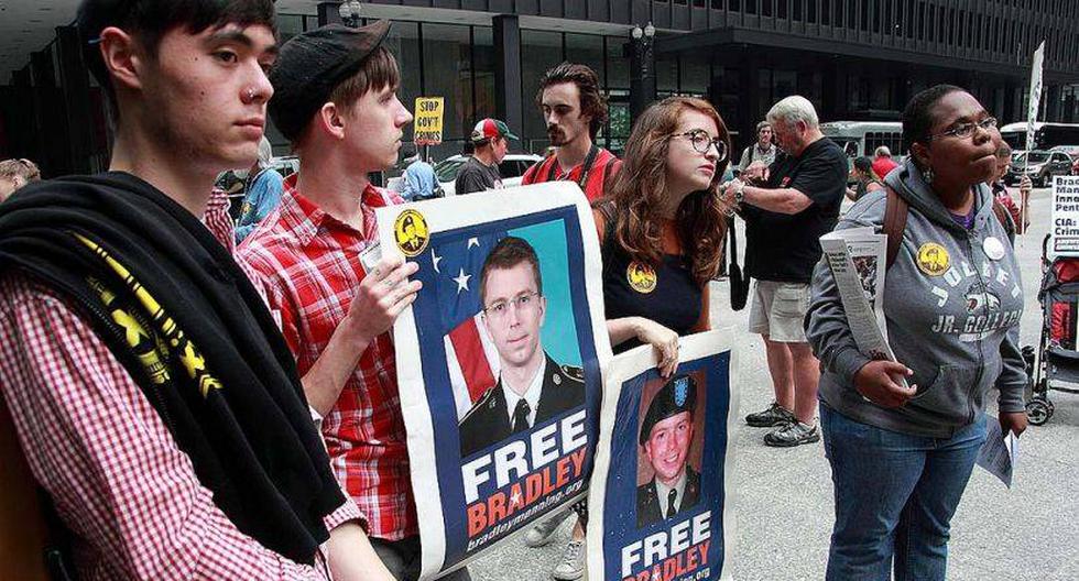 Manifestantes a favor de Bradley Manning. (Foto: flickr.com/piczilla)