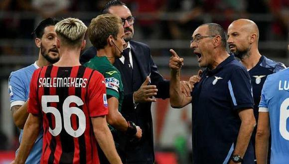 Maurizio Sarri demandará al árbitro que lo expulsó en la Serie A. (Foto: EFE)