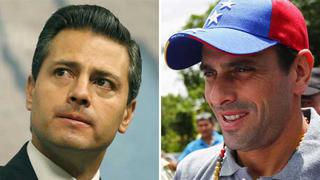 Enrique Peña Nieto no recibirá a Henrique Capriles