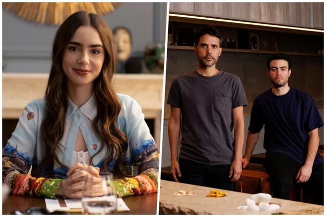 La actriz británica Lily Collins de "Emily in Paris" estuvo en Maz, el restaurante del peruano Virgilio Martínez en Japón. En esta imagen, el chef posa junto a Santiago Fernández, jefe de cocina de Maz.