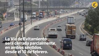 Vía de Evitamiento será cerrada durante 35 días [Desvíos]