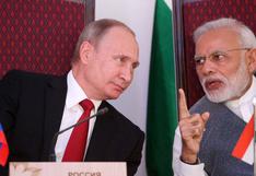 Vladimir Putin: Rusia intensifica relación militar con la India