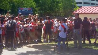 Selección peruana recibió aliento de hinchas en New Jersey