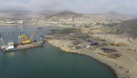 Obras del megaproyecto puerto de Chancay siguen pese a que derrame de petróleo que llegó a costas de Huaral. (Foto: Cosco Shipping)