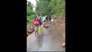 Intensas lluvias y huaicos obstaculizan vías en San Martín