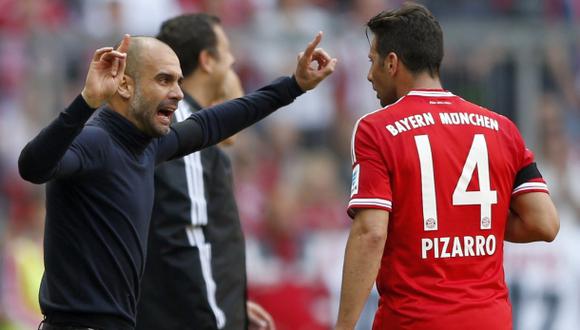 Pep Guardiola explicó por qué Bayern renovó con Pizarro