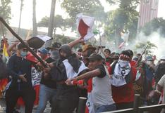 Vándalos atacaron a la Policía durante manifestación en calles del centro de Lima 