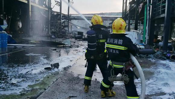 China: Explosión en una planta química dejó 19 muertos y 12 heridos. (Foto: