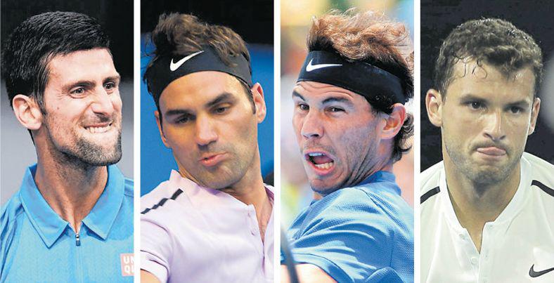 La temporada de tenis empieza a lo grande pese a la ausencia de Serena Williams. Roger Federer defiende su corona como favorito, mientras Rafael Nadal, líder de la ATP, y Novak Djokovic se unen a la pelea. (Foto: AFP)