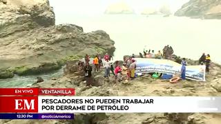 Pescadores denuncian falta de trabajo tras derrame de petróleo en Ventanilla: “Si vendemos este pescado podemos intoxicar a la gente”