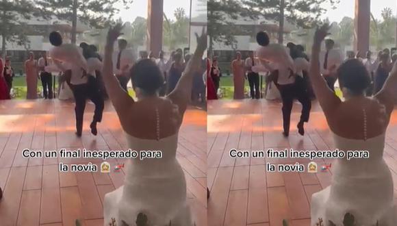 El novio y sus amigos realizaron la coreografía, y causaron sensación. (Foto: Captura/TikTok-aranaorojas)